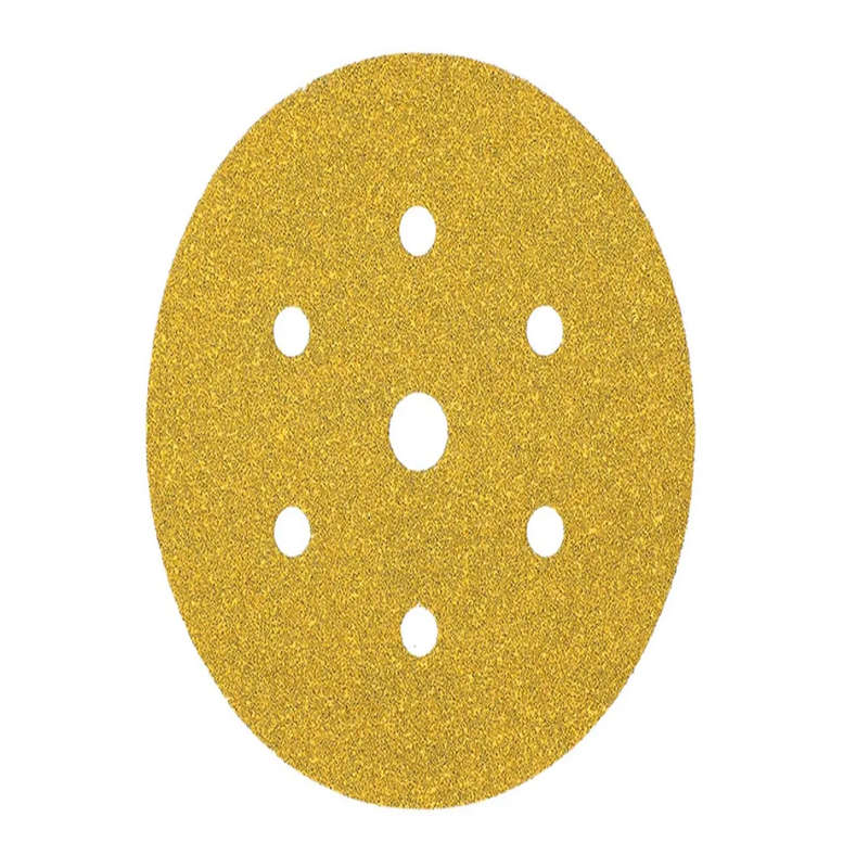 MIRKA Gold Sanding Discs, Grip, 6 + 1 Holes, 150mm