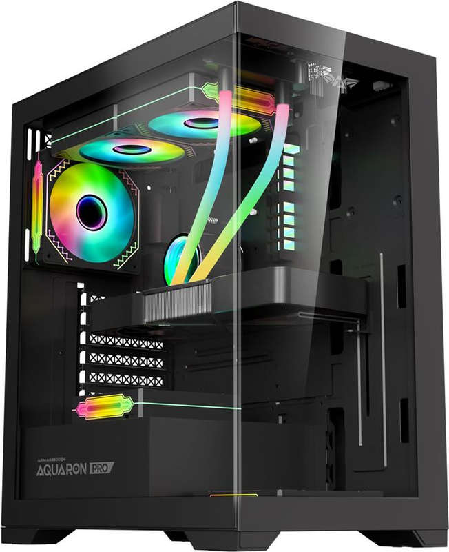 Armaggeddon Aquaron Pro Advanced ATX Gaming Case - Black