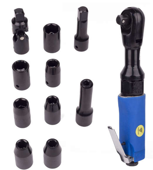 RONGPENG 1/2" IN Pneumatic Ratchet Set with Sockets