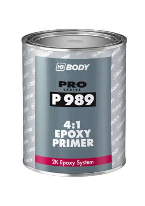 HB BODY P 989 4:1 Epoxy Primer, Transparent, 1ltr