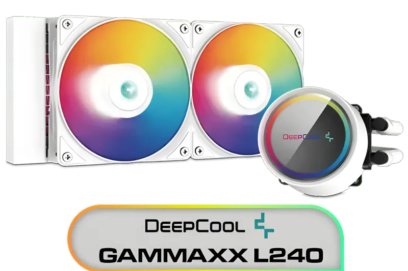 Deepcool GAMMAXX L240 A-RGB Liquid CPU Cooler - White Design