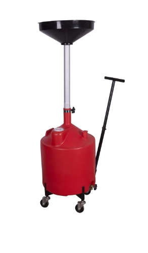 18 Gallon Oil Drain Tank With Dolly Paper Carton