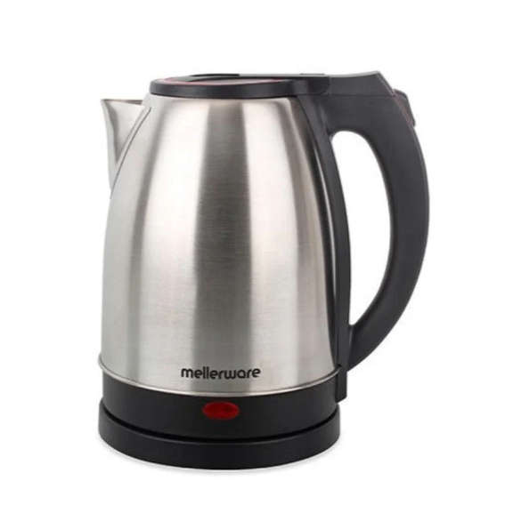 Mellerware Kettle 360 Degree Cordless Stainless Steel Brushed 1.8l 1500w Rio