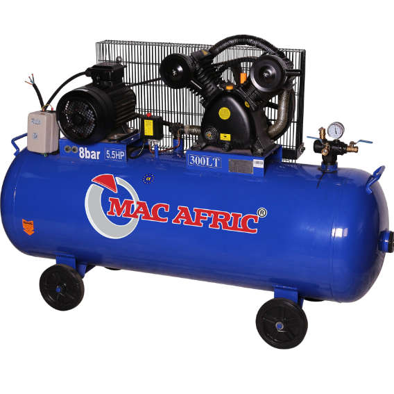 300L 3.6 KW (5 HP) 380 V Belt-Driven V-Type Air Compressor