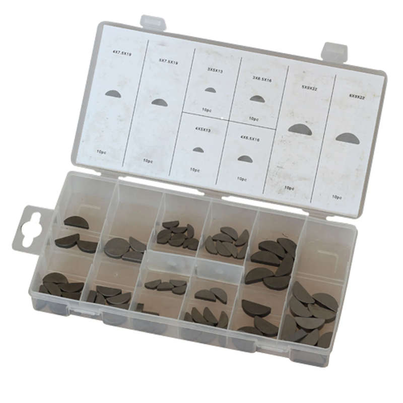 MAC AFRIC 80 PCS Woodruff Key Assortment