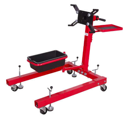 MAC AFRIC 550 kg Engine Stand With Oil Pan & Parts Tray