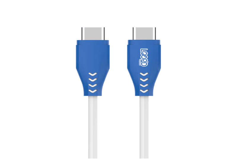 Loopd Type C To Type C Cable 60W 1.2M-White/Blue