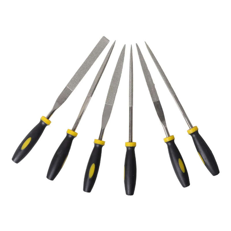 6PCE DIAMOND NEEDLE FILE SET WITH PLASTIC HANDLE