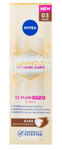 Nivea Luminous 630 3in1 Fluid SPF30 Dark 40ml