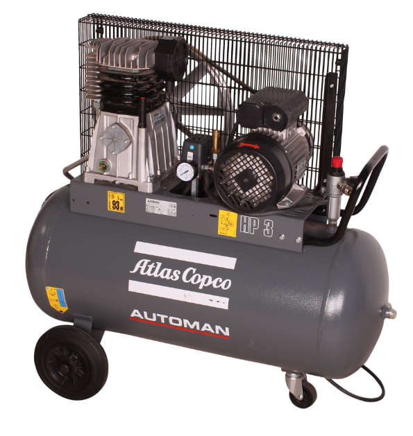 AC 30 E 90L 2.2 KW (3 HP) 230 V Belt Driven Mobile Air Compressor