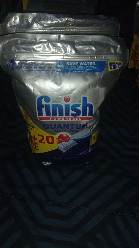 Finish 30+20 Auto Dishwasher Tablets, Quantum Thermo-Forming Tabs, Lemon