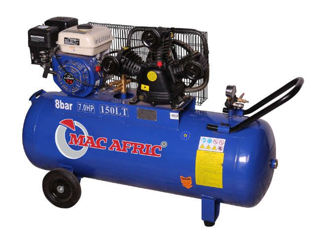 150 Litre Petrol Belt Driven Compressor 5 KW (7 HP)