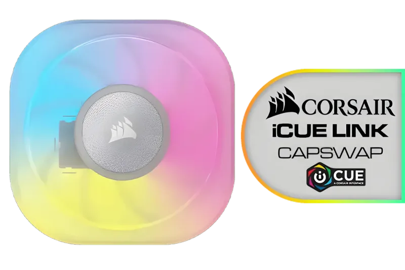 Corsair iCUE LINK CapSwap Module  VRM Fan  White