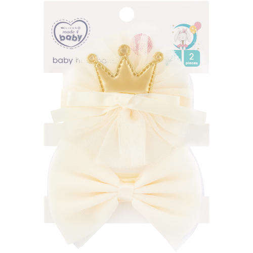 2 Pack Bow & Flower Headband