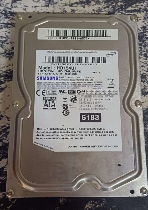 Samsung 1.5TB 3.5-inch HDD | Reliable High-Capacity Storage