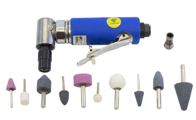 RONGPENG Angle Air Die Grinder Kit 1/4" IN (6 MM)