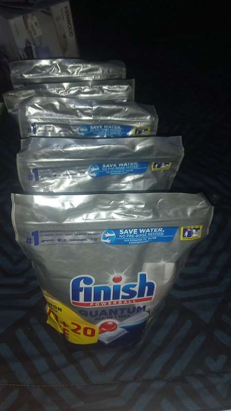 Finish 30+20 Auto Dishwasher Tablets, Quantum Thermo-Forming Tabs, Lemon