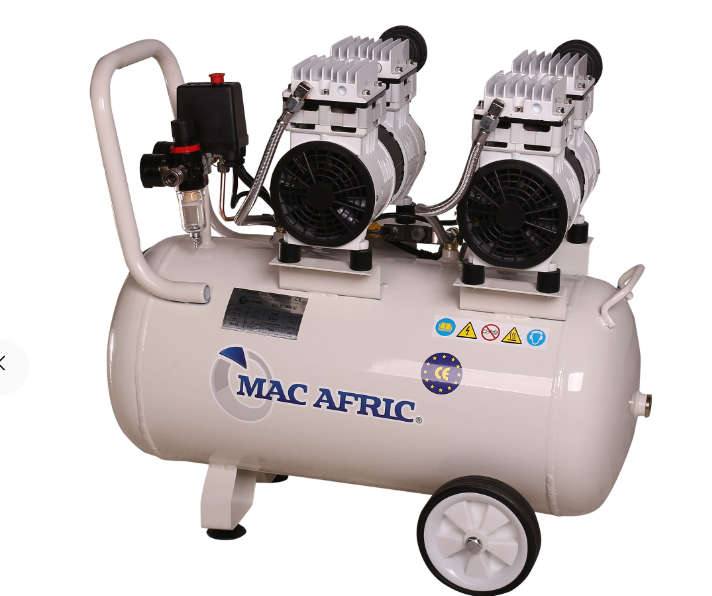MAC AFRIC 50L Silent Oil Free Compressor 1.5 KW (2 HP) 230 V