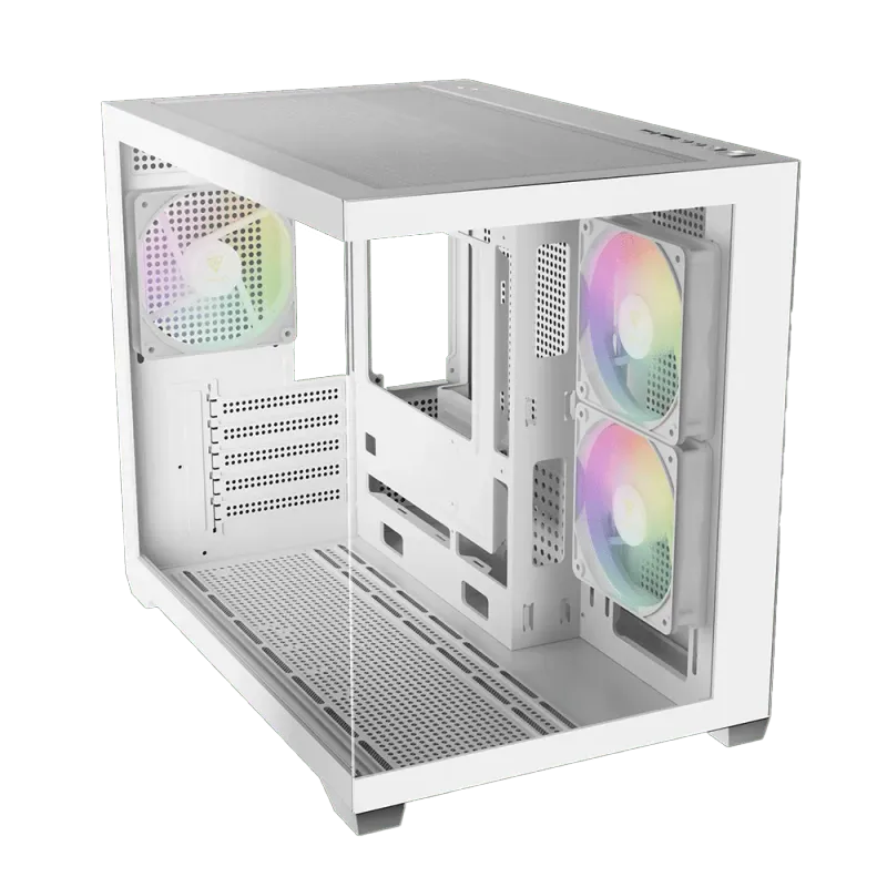 Gamdias AURA GC10M White Gaming Case - Stylish and Functional