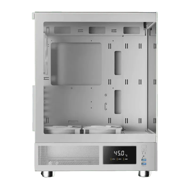 Gamdias ATLAS E1 Gaming Chassis - Elegant White Design