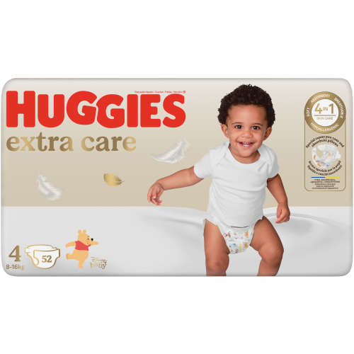 Huggies Extra Care Nappies Value Pack Size 4 52's
