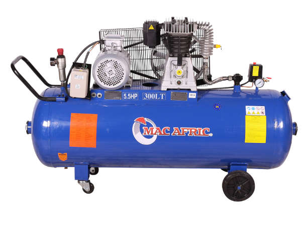 300L 4 kW (5.5 HP) 380 V Belt-Driven Three-Phase Air Compressor