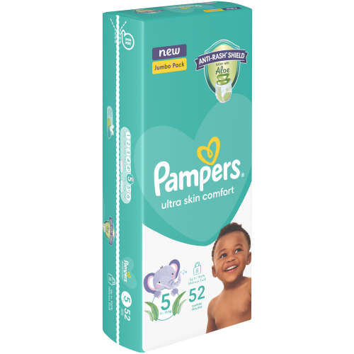 Pampers Baby Dry Nappies Jumbo Pack Size 5 52's