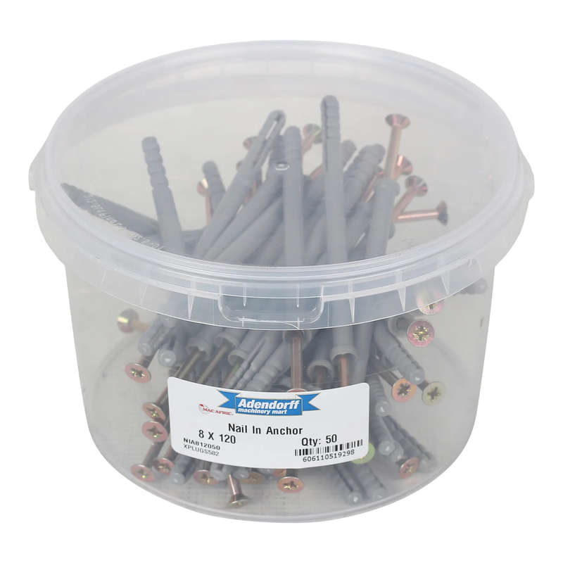 MAC AFRIC Nail In Anchor 8 x 120 MM (50 pack)