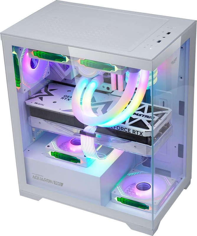 Armaggeddon Aquaron Pro Advanced ATX Gaming Case - White