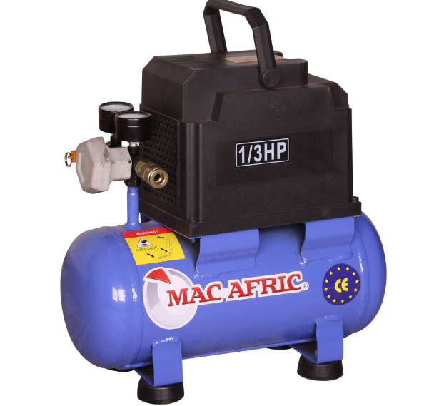 MAC AFRIC 6 Litre 0.33 KW (13 HP) 230 V Oil Free Air Compressor