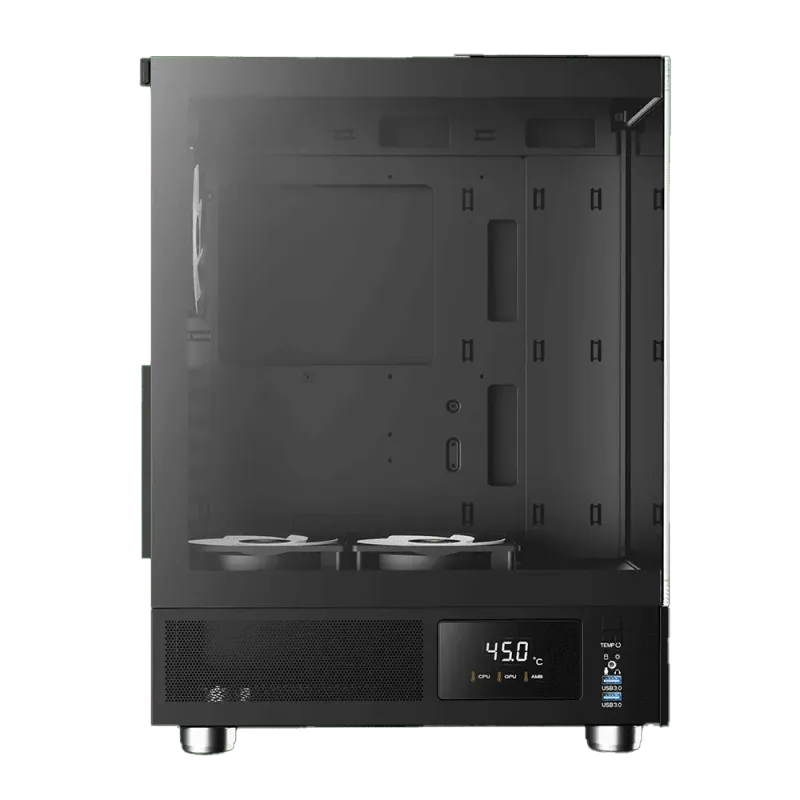 GAMDIAS ATLAS E1 Gaming PC Case - Sleek Black Design