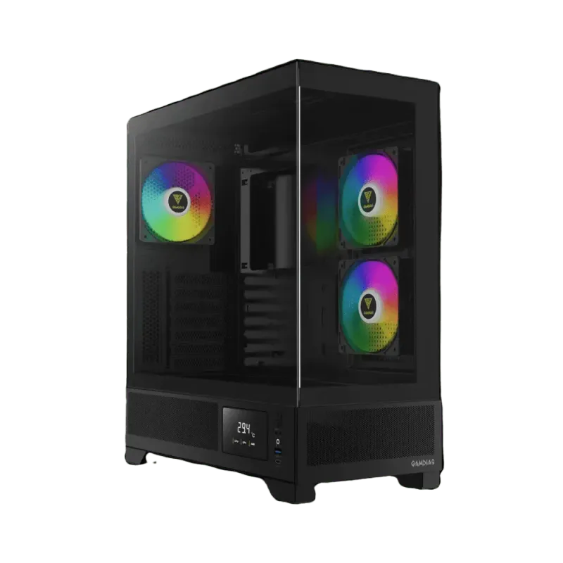 Gamdias Atlas M1 Black Tempered Glass Gaming Case Overview