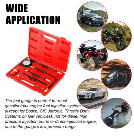 Fuel Injection Pump Pressure Tester Gauge Kit
