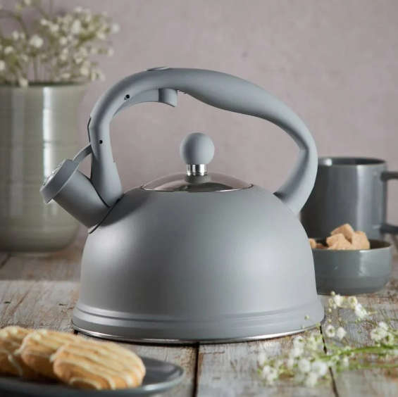 Typhoon Otto Whistling Kettle Grey 1.77L TY1400161