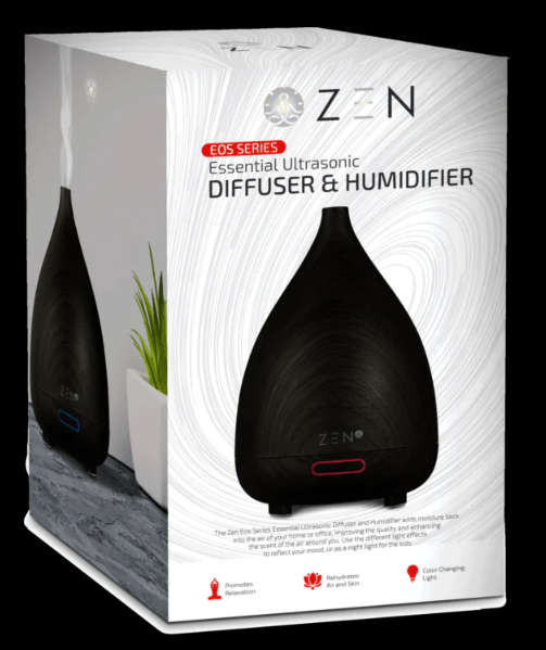Zen Eos Series Ultrasonic Diffuser Dark Wood ZN-6001