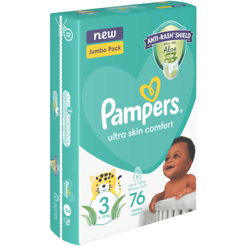 Pampers Baby Dry Nappies Jumbo Pack Size 3 76's