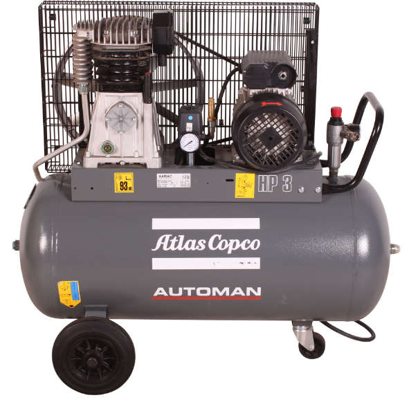 AC 30 E 90L 2.2 KW (3 HP) 230 V Belt Driven Mobile Air Compressor