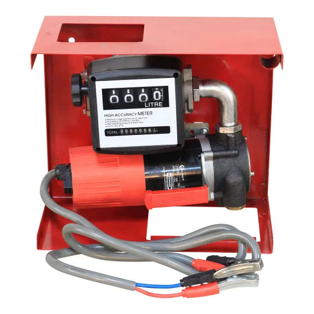 12V DC 80l/min Wall Mount Bracket Diesel Pump Unit with Auto Gun