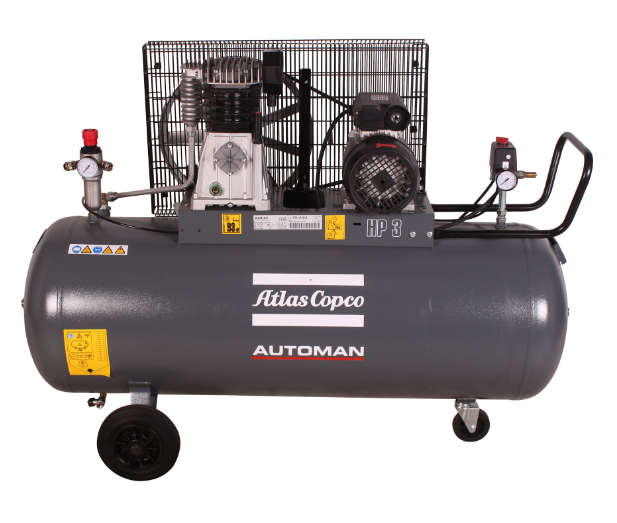 AC 30 E 200L 2.2 KW (3 HP) 230 V Belt Driven Mobile Air Compressor