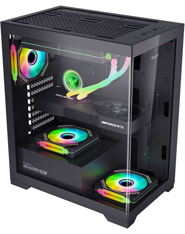 Armaggeddon Aquaron Pro Advanced ATX Gaming Case - Black