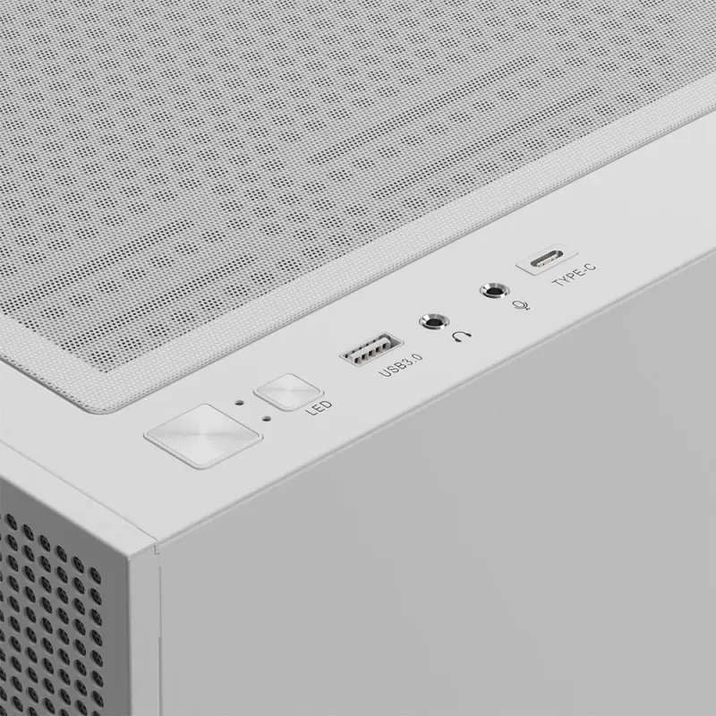 Gamdias TALOS M3 MESH White Gaming Case - Superior Cooling & Aesthetics
