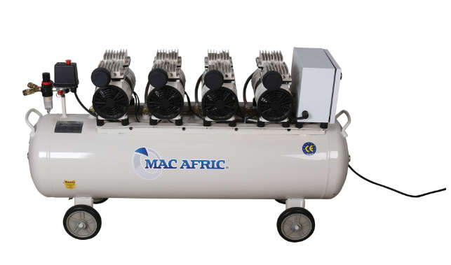 MAC AFRIC 100L Silent Oil Free Compressor 2.2 KW (3 HP) 230 V