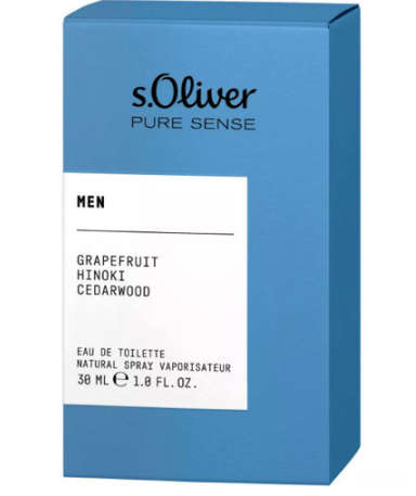 S.Oliver Pure Sense Men Eau De Toilette Natural Spray 30ml