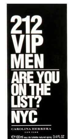 Carolina Herrera NYC VIP Men Eau De Toilette Natural Spray 100ml