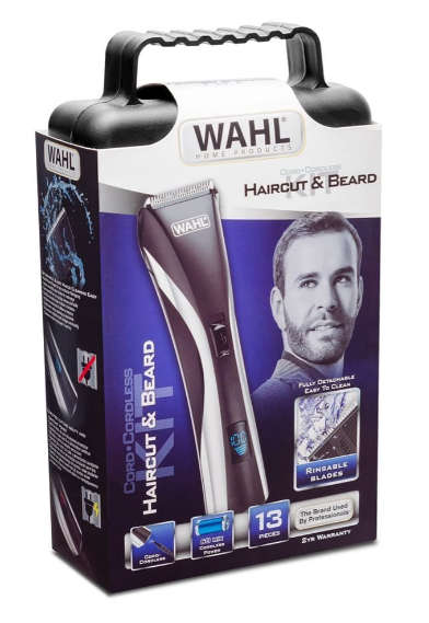 Wahl Cord Cordless Rechargeable Haircut & Beard Lcd 13 Piece