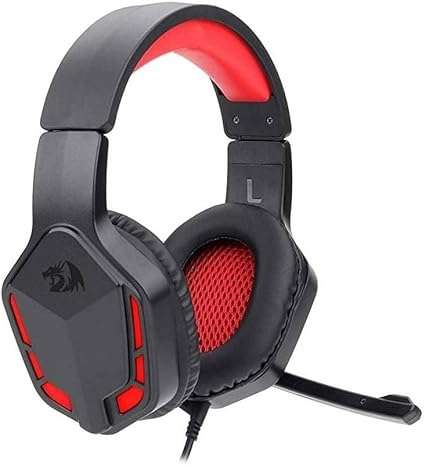 Redragon H220 THEMIS Wired Over-Ear Gaming Headset, Black