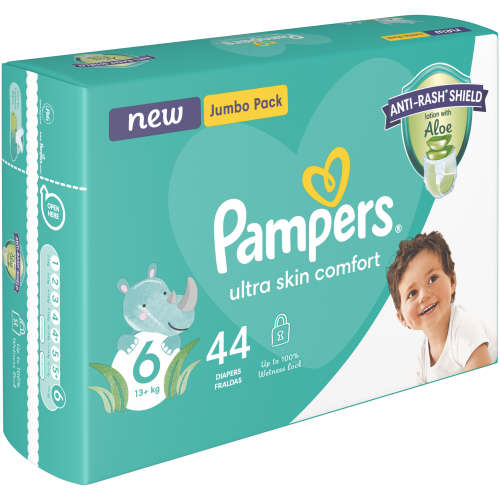 Pampers Baby Dry Nappies Jumbo Pack Size 6 44's