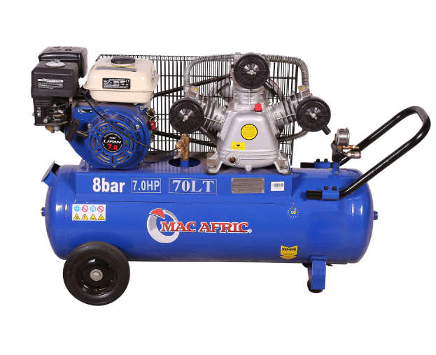 70 Litre Petrol Belt Driven Compressor 5 KW (7 HP)