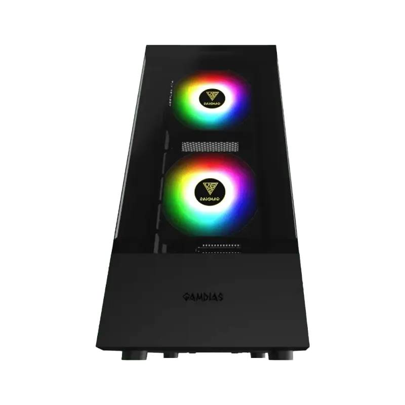 Gamdias Talos E3 Tempered Glass Gaming Case - Black