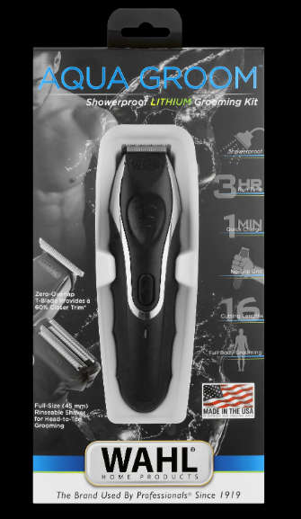 Wahl Aqua Groom Showerproof 16 Piece Lithium Ion Grooming Kit
